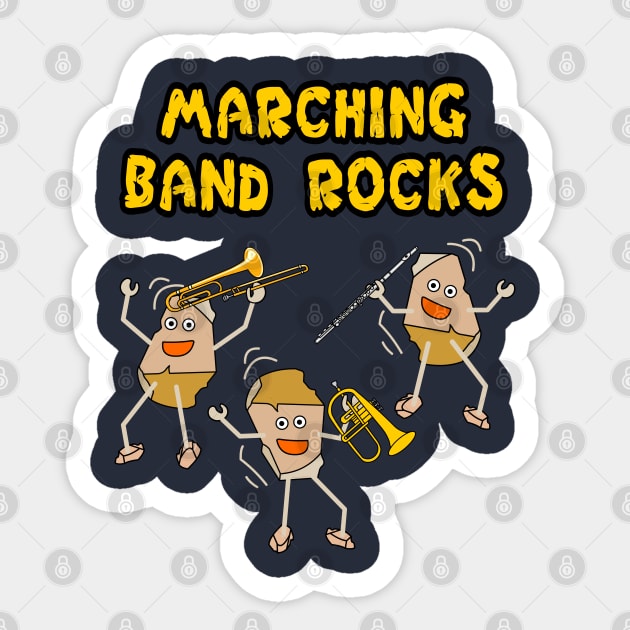 Marching Band Rocks Light Sticker by Barthol Graphics